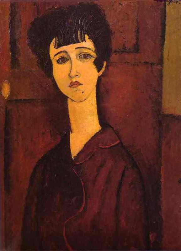 Portrait of a girl (Victoria) - Amedeo Modigliani Paintings